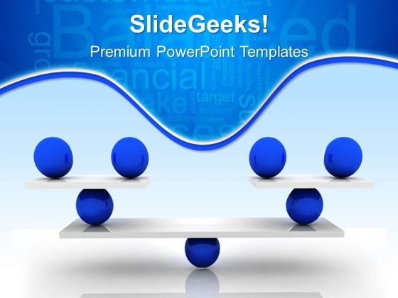 Equally Balanced Business PowerPoint Templates And PowerPoint Themes 0312