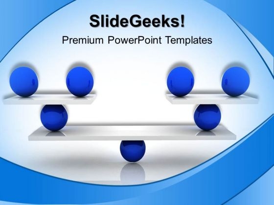 Equally Balanced Business PowerPoint Templates And PowerPoint Themes 0412