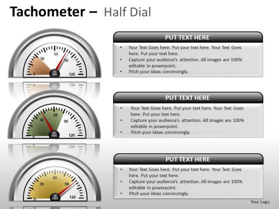 Events Tachometer Half Dial PowerPoint Slides And Ppt Diagram Templates