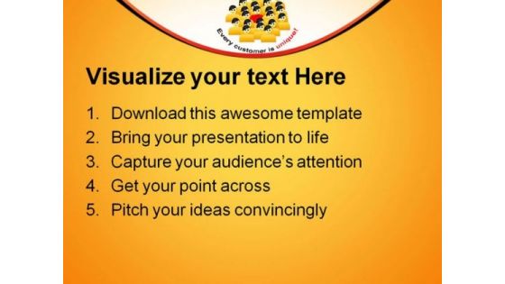 Every Customer Is Unique Leadership PowerPoint Templates And PowerPoint Backgrounds 0311
