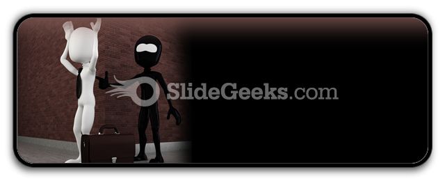 Evil Criminal Robbing PowerPoint Icon R