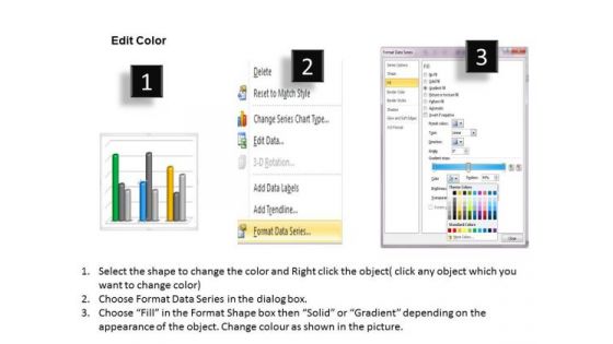 Examples Of Data Analysis Market 3d Business Trend Series Chart PowerPoint Templates