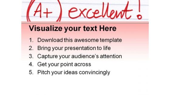 Excellent Smiley Abstract PowerPoint Template 0610