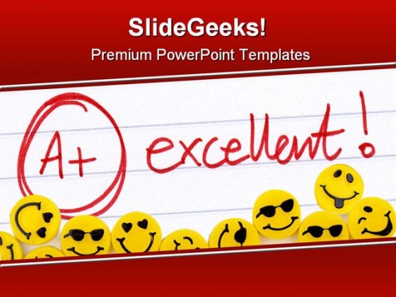 Excellent Smiley Abstract PowerPoint Template 0610