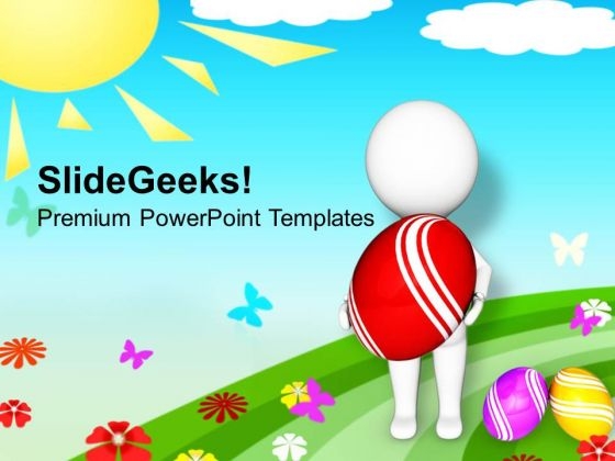 Exchange Easter Surprise With Your Relatives PowerPoint Templates Ppt Backgrounds For Slides 0313