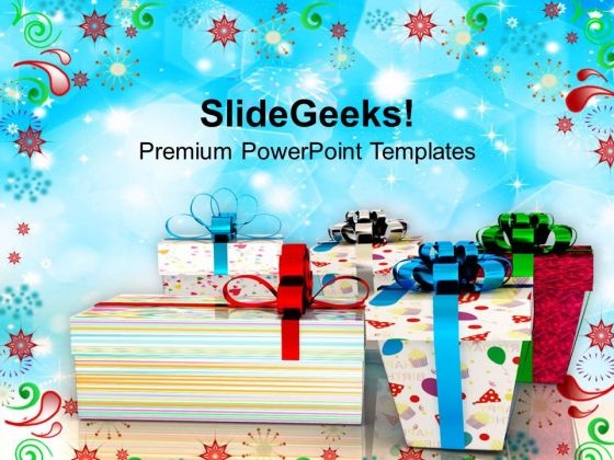Exchange Gifts This Festive Season PowerPoint Templates Ppt Backgrounds For Slides 0513