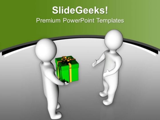 Exchange The Right Gifts PowerPoint Templates Ppt Backgrounds For Slides 0713