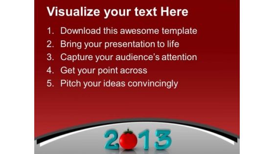 Exchange The Wishes This Year 2013 PowerPoint Templates Ppt Backgrounds For Slides 0513