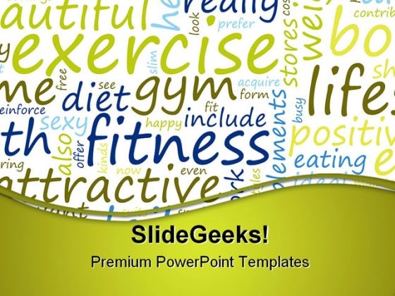 Exercise And Fitness Health PowerPoint Templates And PowerPoint Backgrounds 0811