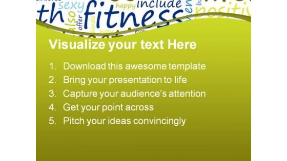 Exercise And Fitness Health PowerPoint Themes And PowerPoint Slides 0811