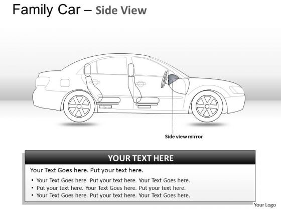 Exhibition Blue Family Car Side View PowerPoint Slides And Ppt Diagram Templates