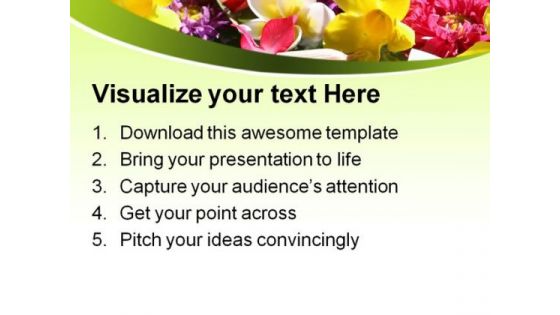 Exotic Coloured Flowers Beauty PowerPoint Themes And PowerPoint Slides 0311