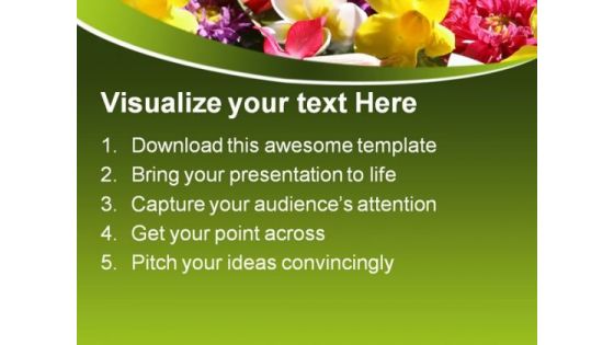 Exotic Coloured Flowers Beauty PowerPoint Themes And PowerPoint Slides 0311