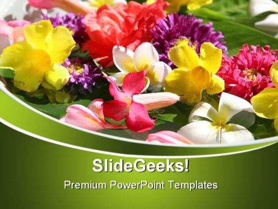 Exotic Coloured Flowers Beauty PowerPoint Themes And PowerPoint Slides 0311