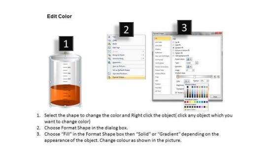 Experimenting Measuring Beakers PowerPoint Slides And Ppt Diagram Templates
