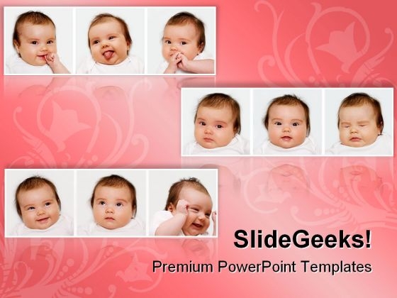 Expressions Children PowerPoint Templates And PowerPoint Backgrounds 0611