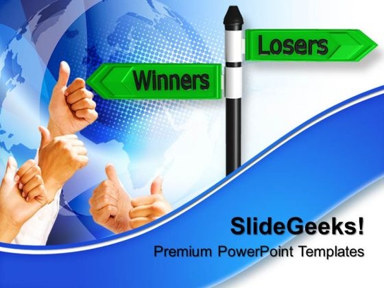 Failure Losers Winners Business PowerPoint Templates And PowerPoint Themes 0612