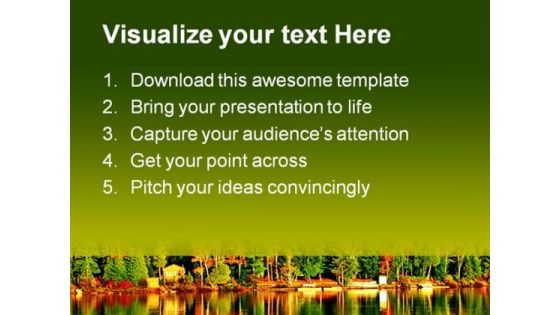 Fall Forest Nature PowerPoint Template 1110