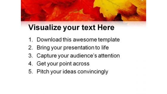 Fall Leaves Nature PowerPoint Backgrounds And Templates 0111