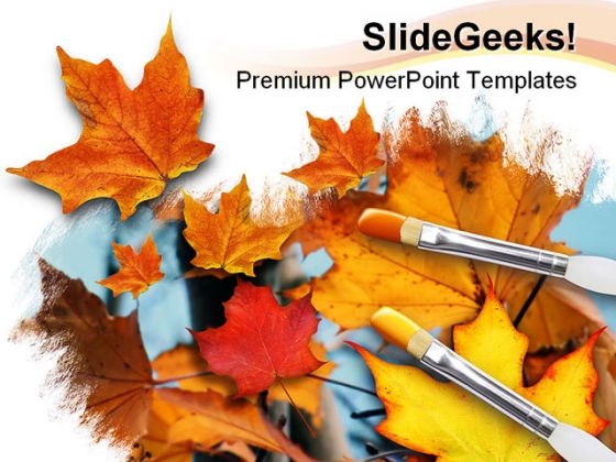Fall Season Leaves Nature PowerPoint Templates And PowerPoint Backgrounds 0211