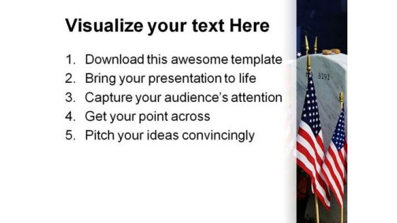 Fallen Americana PowerPoint Backgrounds And Templates 1210