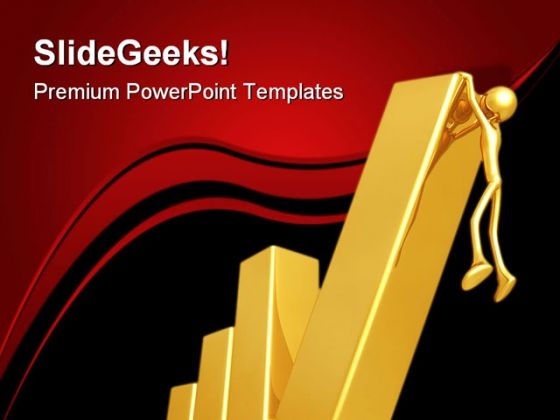 Falling Bar Business PowerPoint Templates And PowerPoint Backgrounds 0711