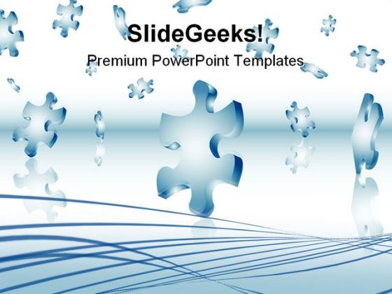 Falling Puzzle Pieces01 Business PowerPoint Templates And PowerPoint Backgrounds 0611