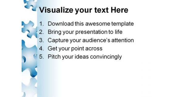 Falling Puzzle Pieces Business PowerPoint Themes And PowerPoint Slides 0611