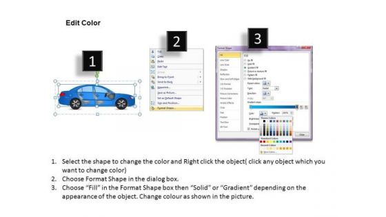 Family Blue Family Car PowerPoint Slides And Ppt Diagram Templates