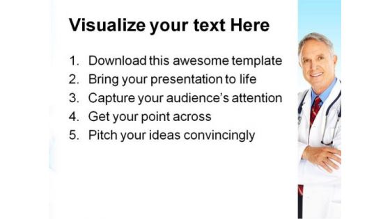 Family Doctor Science PowerPoint Template 0810