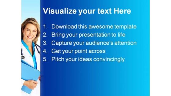 Family Doctor Science PowerPoint Template 0810