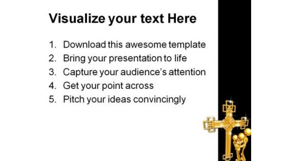Family Faith Christ PowerPoint Template 0610