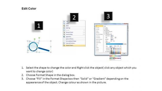 Fashion Magnifying Glass On Report PowerPoint Slides And Ppt Diagram Templates