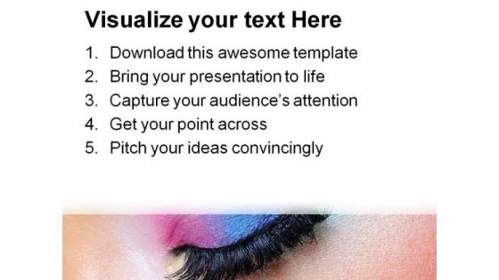 Fashion Makeup Of Eye Beauty PowerPoint Templates And PowerPoint Backgrounds 0111