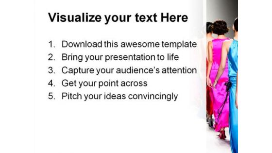 Fashion Show Beauty PowerPoint Template 1110