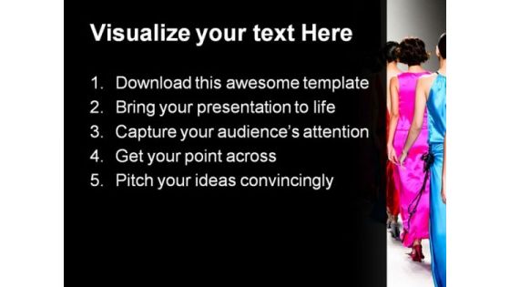 Fashion Show Beauty PowerPoint Template 1110