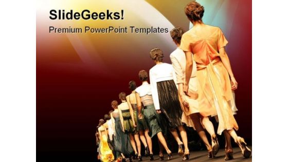 Fashion Show Entertainment PowerPoint Templates And PowerPoint Backgrounds 0311