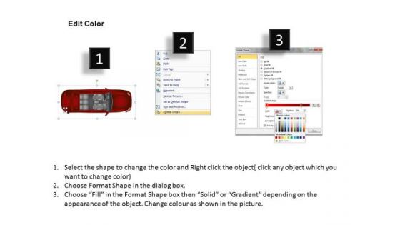 Fast Red Family Car PowerPoint Slides And Ppt Diagram Templates
