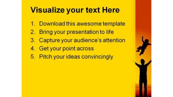 Father And Child Family PowerPoint Themes And PowerPoint Slides 0611