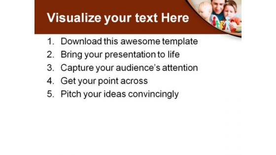 Father And Children Family PowerPoint Themes And PowerPoint Slides 0511