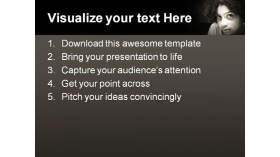 Fear And Abuse Family PowerPoint Template 0810