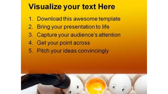 Fearful Movement Metaphor PowerPoint Themes And PowerPoint Slides 0311