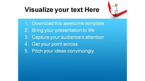 Figure Walking On Arrow Success PowerPoint Templates And PowerPoint Backgrounds 0311