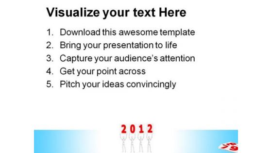 Figures Welcome New Year Festival PowerPoint Templates And PowerPoint Backgrounds 1011