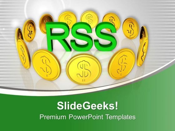 Finance Theme With Gold Coin PowerPoint Templates Ppt Backgrounds For Slides 0413