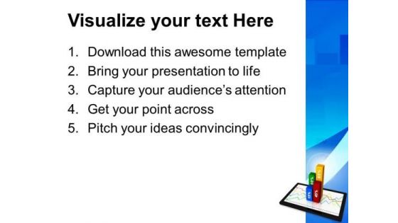 Financial And Business Chart Tablet PowerPoint Templates And PowerPoint Themes 0812