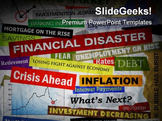 Financial Disaster Business PowerPoint Template 1110