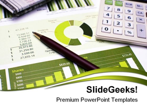 Financial Planning Money Business PowerPoint Template 1110