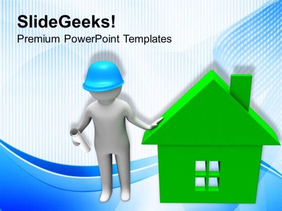 Find A Good Builder To Construct Your House PowerPoint Templates Ppt Backgrounds For Slides 0713