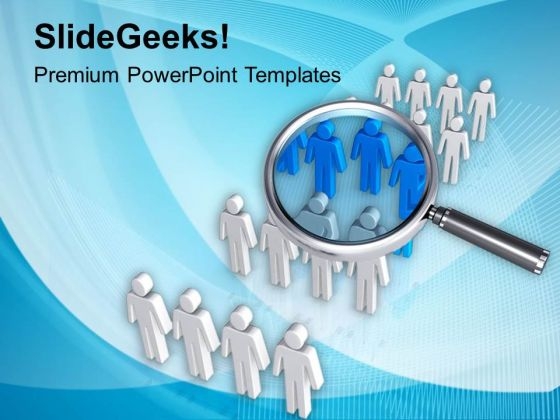Find Right People With Brilliance PowerPoint Templates Ppt Backgrounds For Slides 0713
